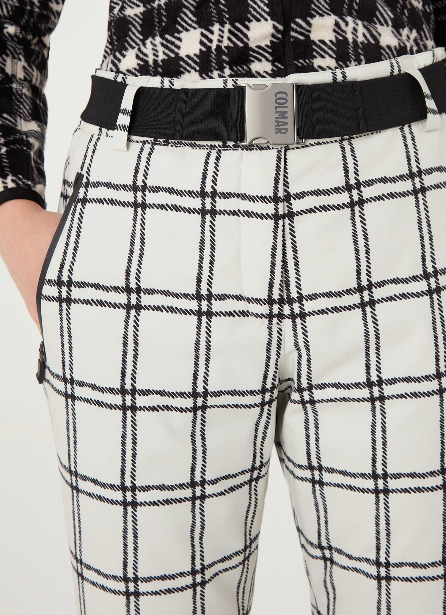 Peppermayo printed check cigarette trousers in yellow multi | ASOS