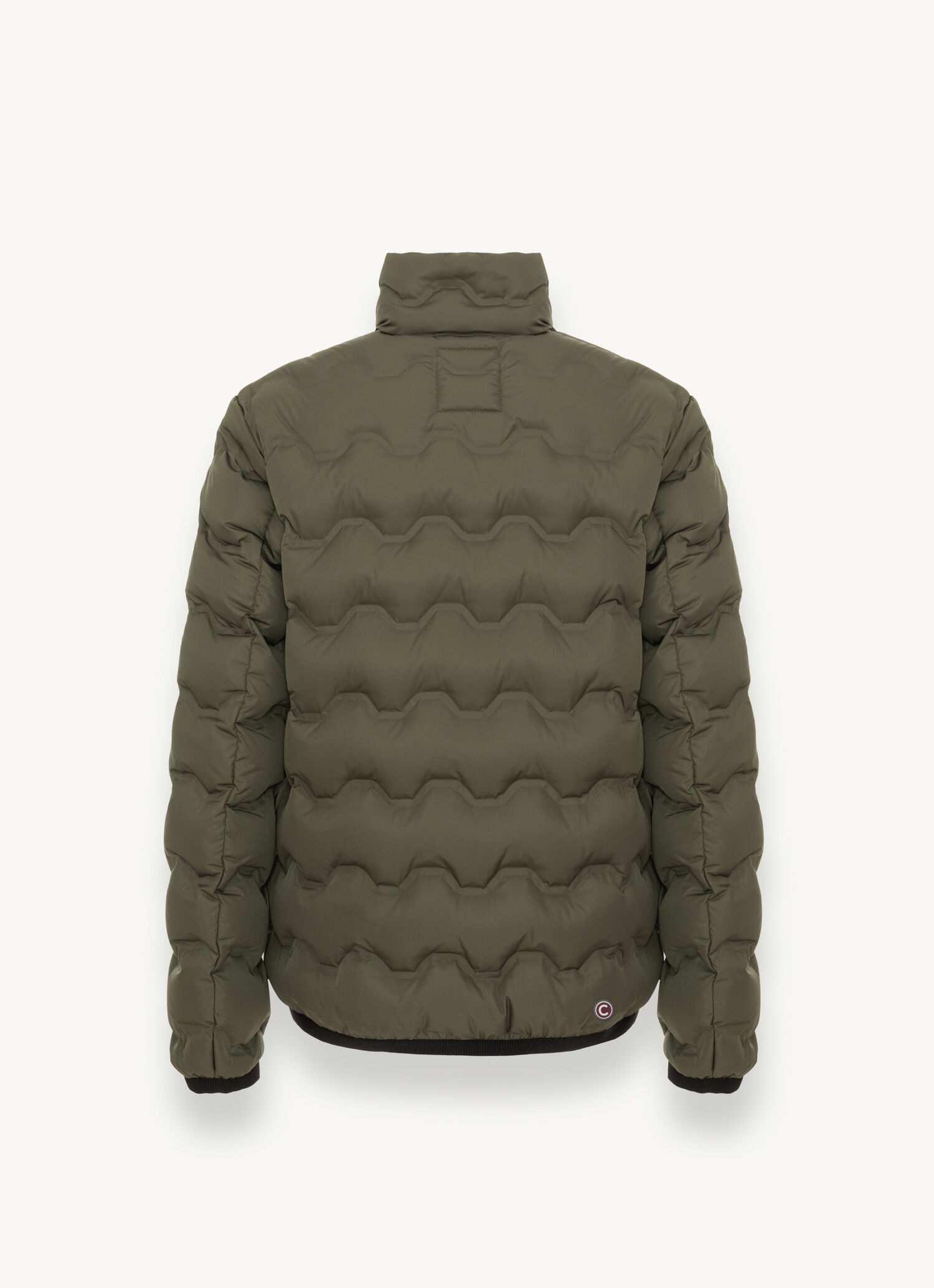 Quilted-effect down jacket with canneté ribbon - Colmar