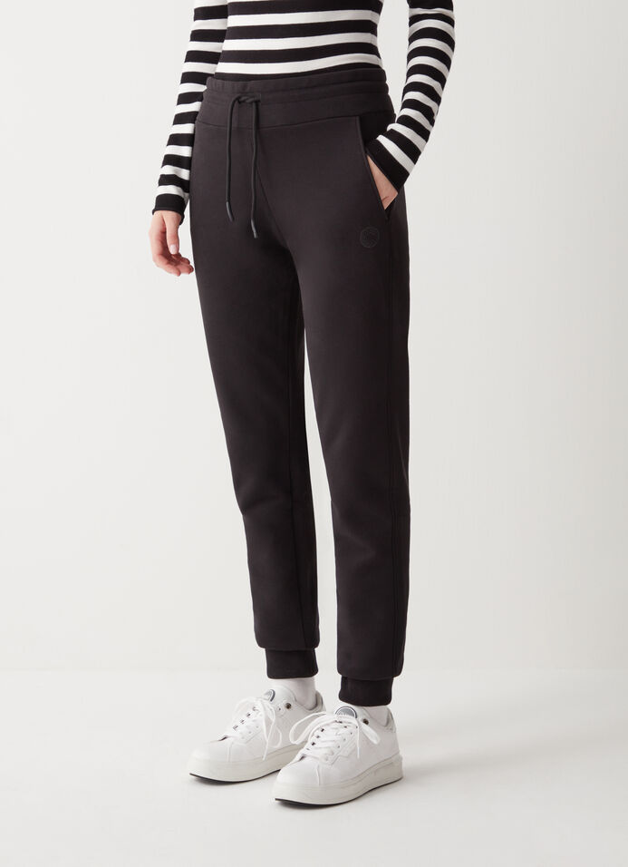 Jacquard fleece all over logo jogger sweatpants