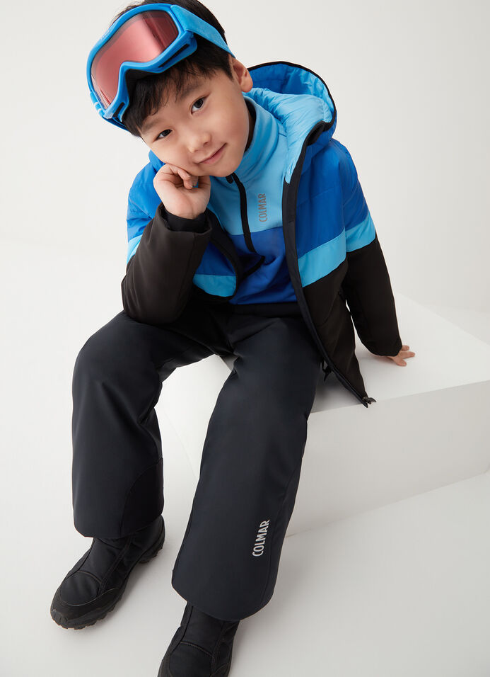 Chaussettes de ski RYWAN Snow Kidz Bleu / Saumon Junior