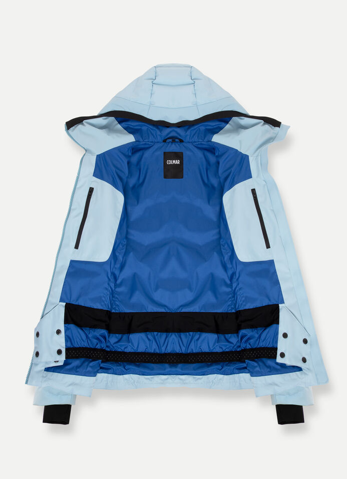 quilted patch ski blouson
