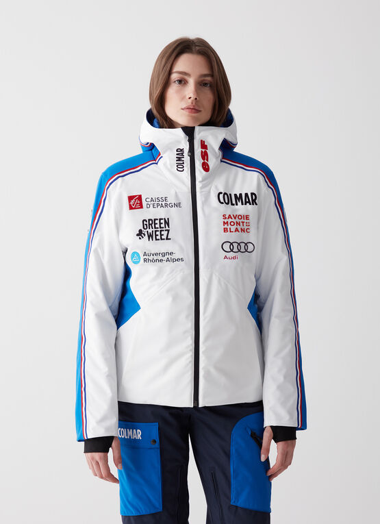 Veste Pull Thermique Femme Colmar Equipe de France de Ski - Bleu Abysse 